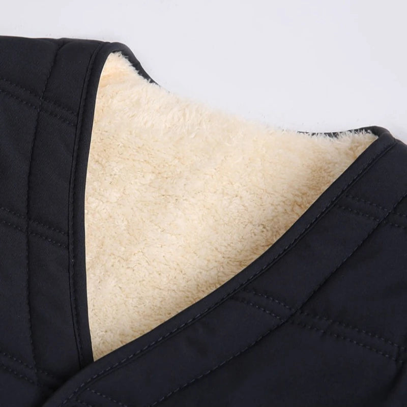 Winter Männer Warme Weste - Futter Polyester, Vlies, L