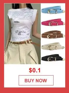 New Luxury Women Thin Belt Black Gold Silver Metal Buckle Belt PU Casual Leather Waist Belt Trouser Dress Decoration Waistband