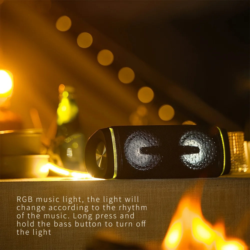 Bluetooth-Lautsprecher, IP67 Wasserdicht, Wireless-Speaker mit 40W Stereo-Sound, Mini-Speaker mit Wireless-Stereo-Pairing