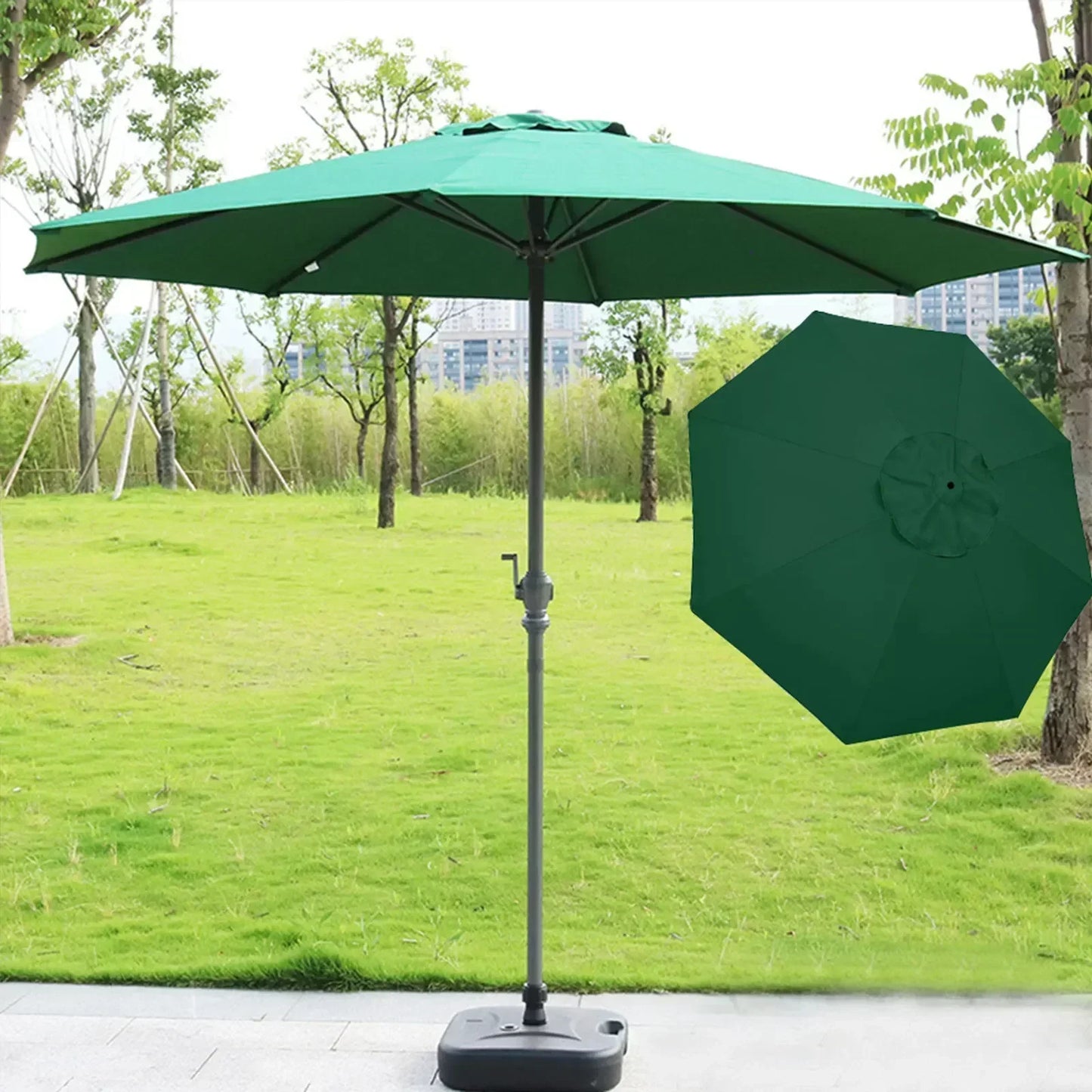 Sonnenschirm-Bezug 2025: 2/2.7/3m UV-Schutz Parasol Sonnenschutz Schirm-Bezug - Wasserdicht Garten Strand Ersatzbezug 6/8 Streben