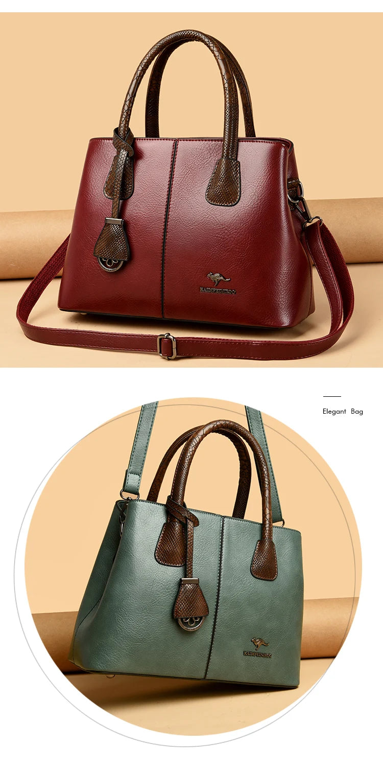 Fashion Crossbody Bags for Women Designer Ladies Purses and Handbags High-quality Soft Leather Women Shoulder Messenger Bags Sac