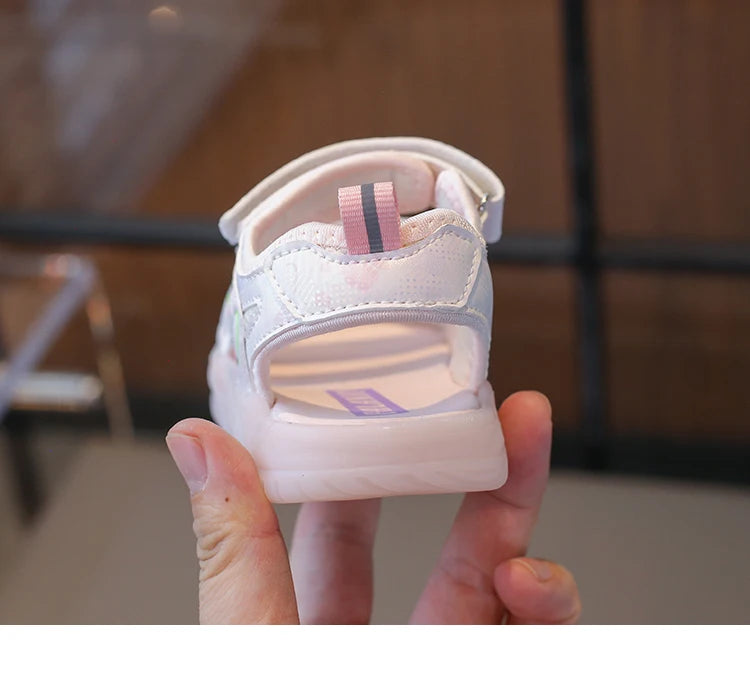 Baby-Sandalen 2025: Jelly-Sohle Zehenschutz Strand Sicherheit - Beach Safety Kollektion 6 Monate-3 Jahre