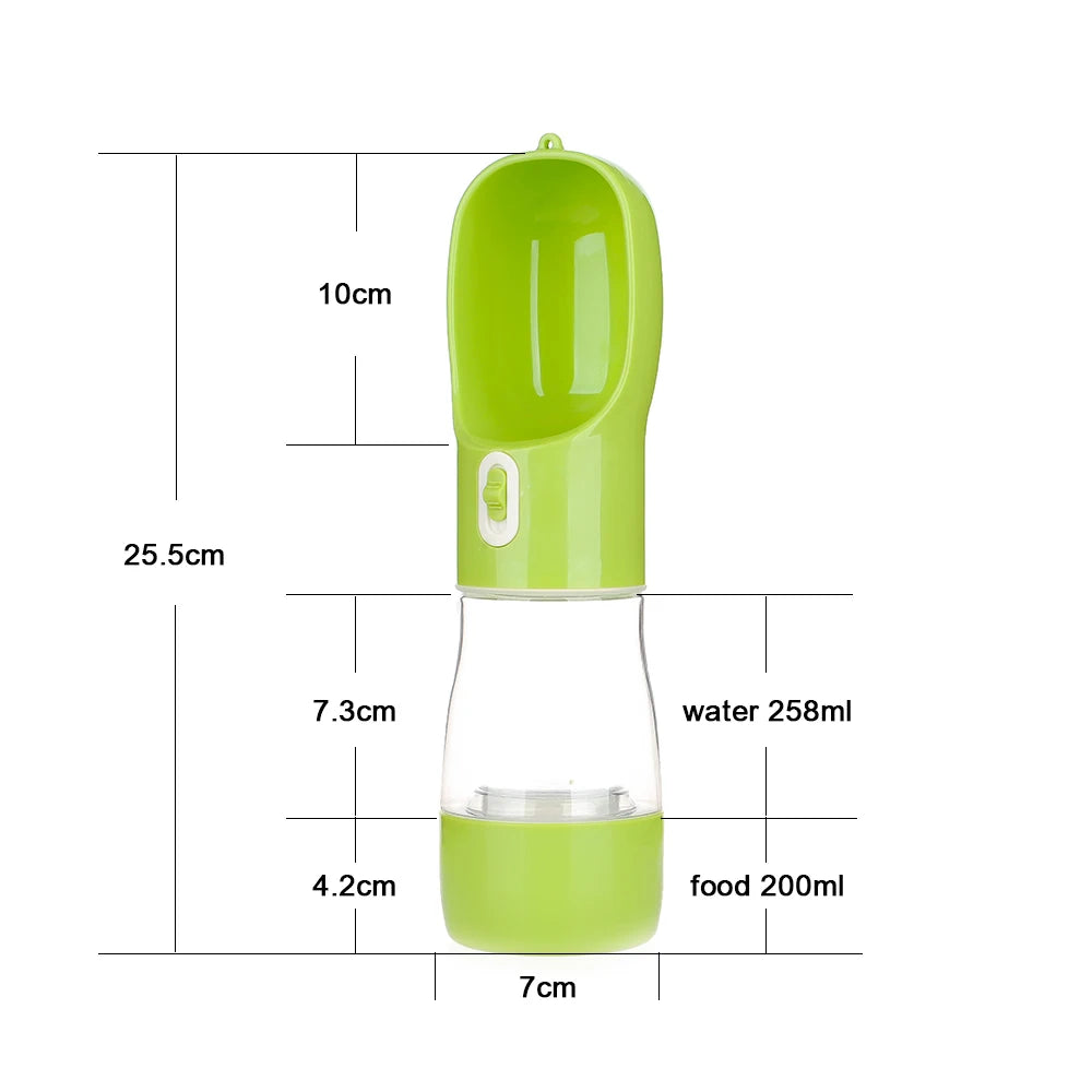 Tragbar Hund Wasserflasche Futter Und Wasser Behälter Für Hund Haustiere Futter Schüssel Outdoor Reise Trink Schüsseln Wasser Spender