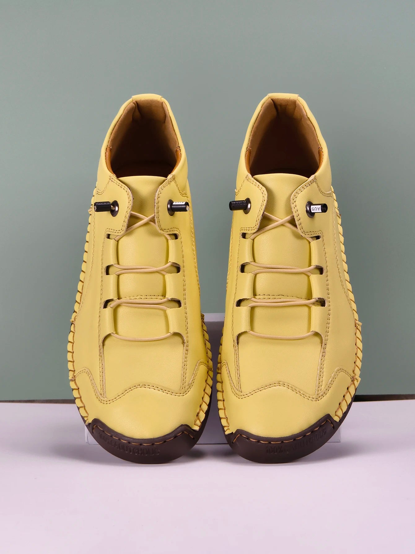 New Fashion Sneakers Women Handmade Leather Casual Shoes Design Platform Loafers Breathable Flats Shoe Driving Plus Size