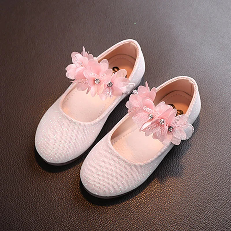 Sommer Baby Mädchen Prinzessin Schuhe - Weiche Sohle Sneaker mit Schleife und Blumen - Casual Kleinkind Schuhe