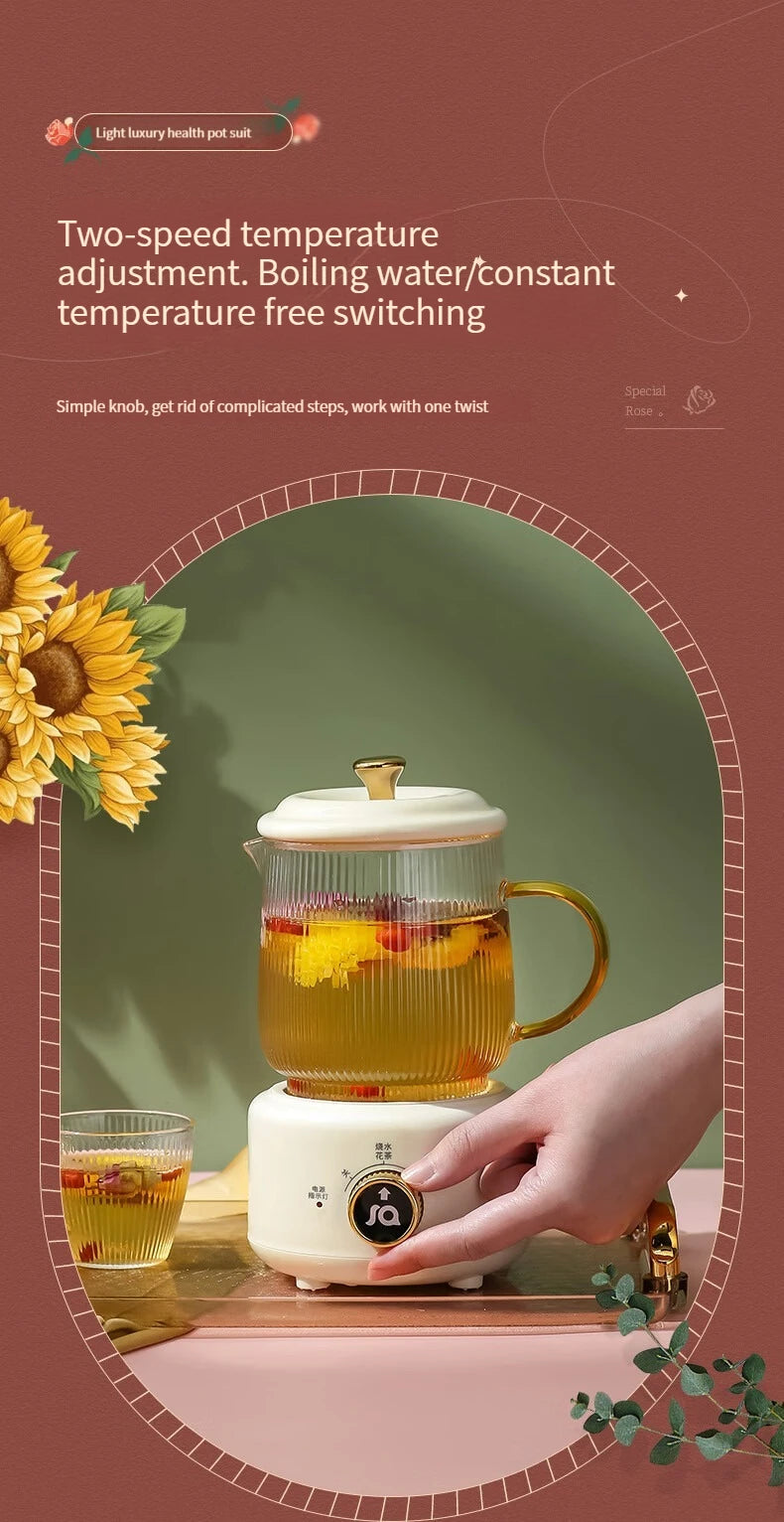 Gesundheitserhaltung Topf, Multi-funktional Haushalt Büro Konstante Temperatur Topf, Klein Glas Vollautomatisch Medizin Topf