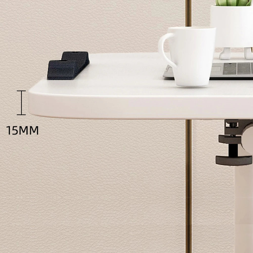 Reglable Über-Bett-Tisch mit verstellbarer Höhe, kippender Oberfläche, Rädern, rollendem Stehendem Laptop-Desk