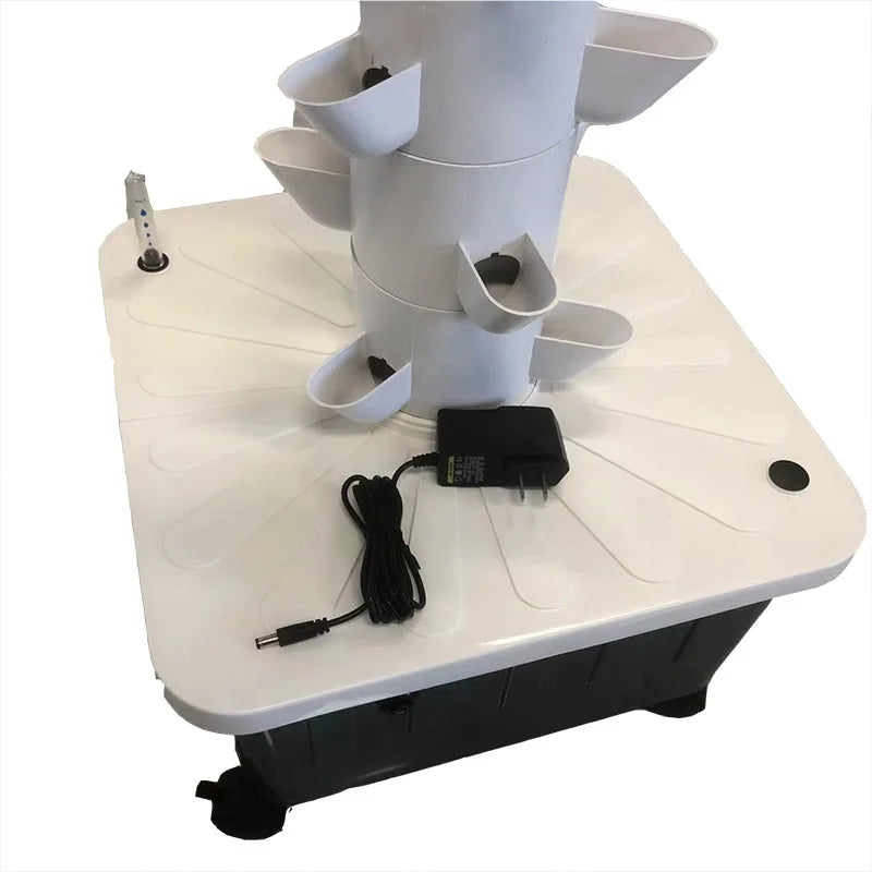 Vertical Hydroponic Tower  Greenhouse Garden Indoor Soilless Culture Growing System Vertical Tower Veg Planter Grow Pot Kit