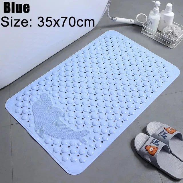 Cute Cartoon Anti-Slip PVC Bath Mats With Sucker 38cm*69cm Bathroom Multi-Color Carpet Bathtub Non-Slip Shower Soft Massage Pad