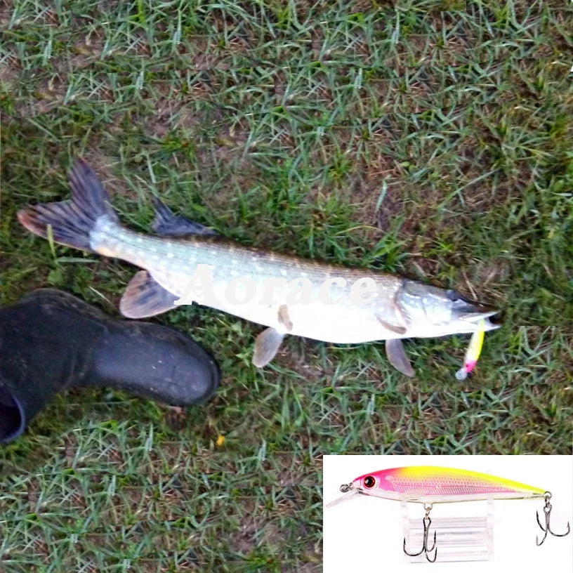 AOracle Laser Minnow Schwimmköder - 11cm 13g 0.6-1.8m