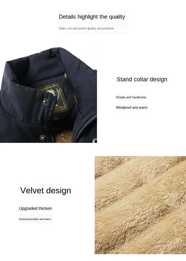 MAINKU Puffer-Weste Leicht Mit Fleecefutter Reißverschluss Größe 8XL - Warme Herren Weste Outdoor