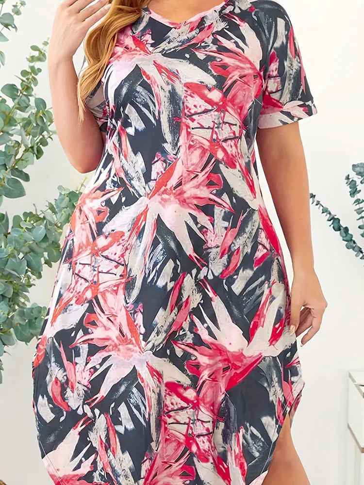 Rochie elegantă supradimensionată țesută pentru doamne, casual, confortabilă, croială, rochie de damă la modă, stilată, îmbrăcăminte pentru doamne