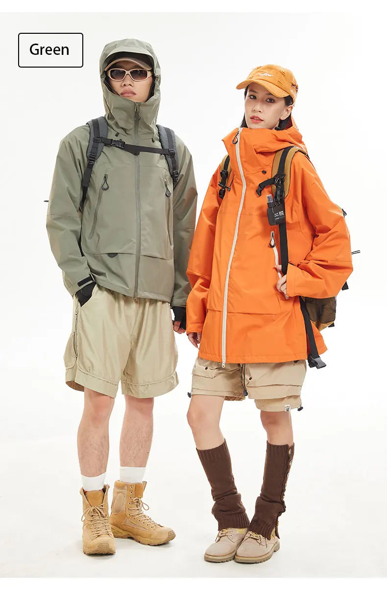 OutdoorPro Wanderjacke Wasserdicht - Unisex 700g S-XXL