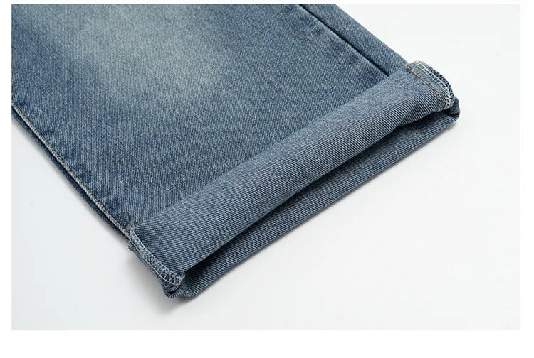 Jeans For Girl Spring Embroidery Star Pattern Wide Leg Denim Pants Kids Casual Style Children Loose Clothes 6 8 9 10 12 14 Years