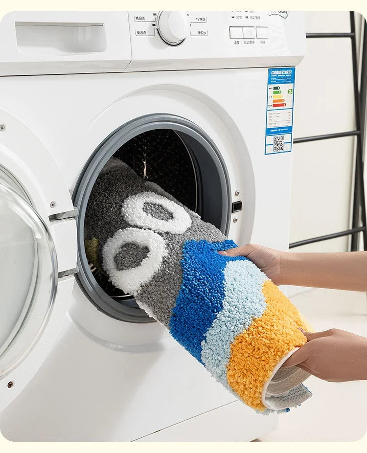 Cartoon Doormat Home Entrance/Hallway Tufted Rug Creative Design Non-Slip Bathroom Carpet Water Absorb Kitchen Rug Kids Bedroom