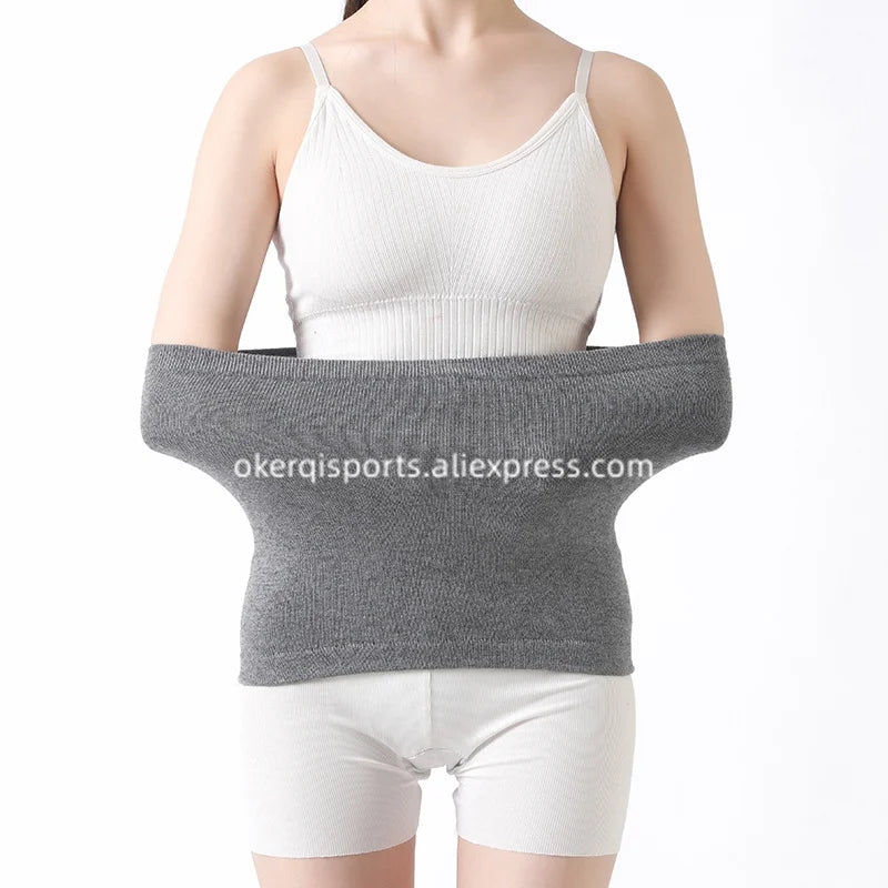 Warmer Cashmere Wool Waist Support Cashmere Waist Belts Man Woman Abdominal Stomach Protector Wrap Band Back Brace Heating Belt