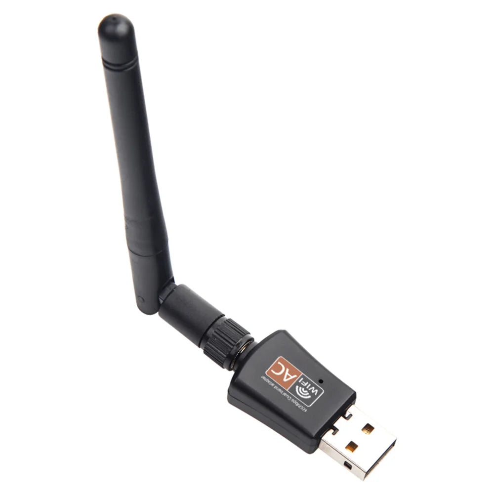 WiFi-Adapter 2025: Dual-Band 600Mbps USB - 2.4GHz 5GHz Antenna Collection