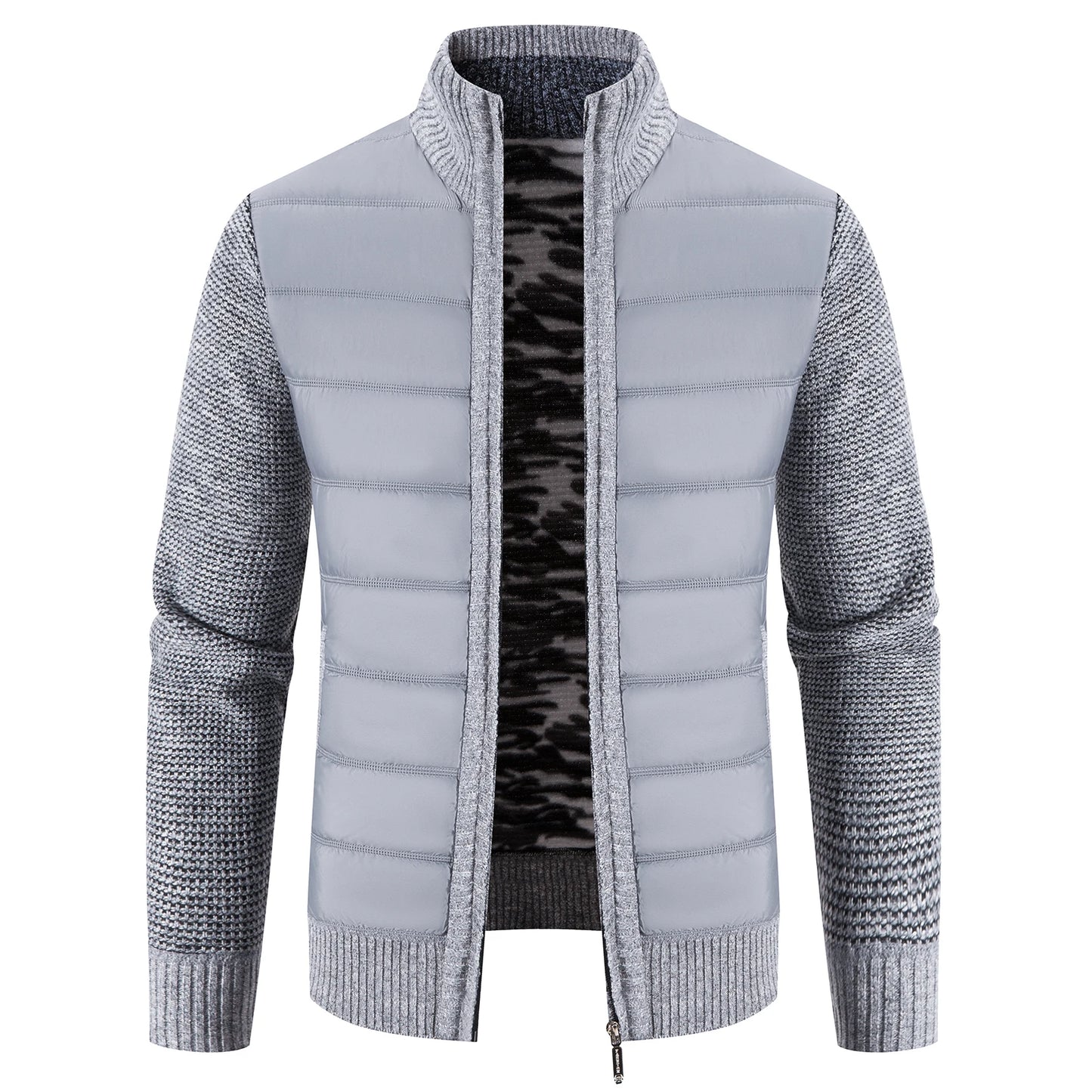 KoreaWear Strickjacke Herren Warm - Größe L Futter Polyester