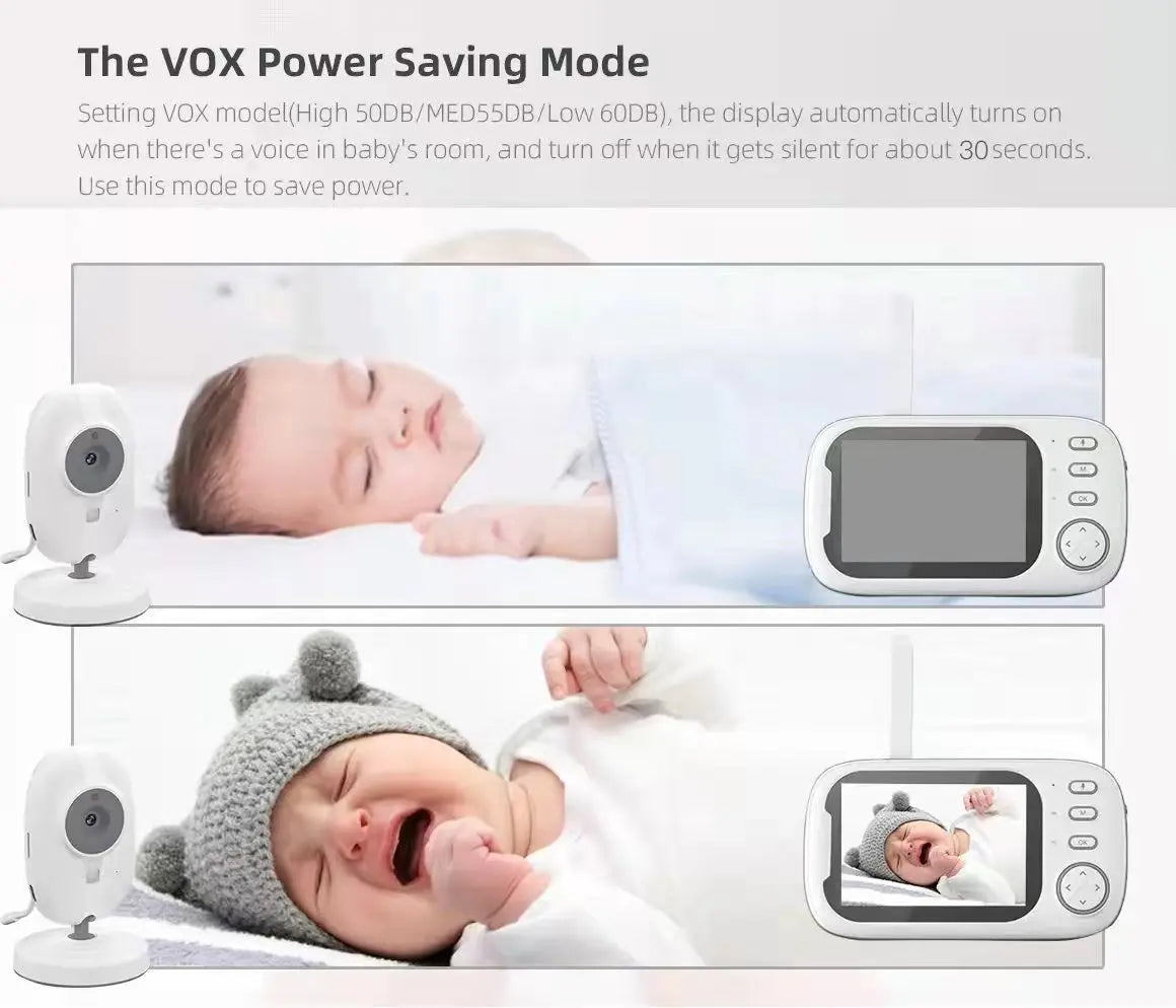 Baby-Monitor 2025: Cdycam 3.5" Wireless-Video - Night Vision Collection