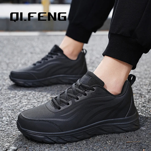 Sneakers Men Summer Trendy Light Weight Fashion Sport Footwear Boys Winter Running Mens Casual Shoes Walking Shoes All Black