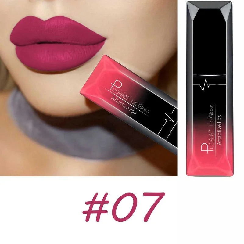 Best Lip Makeup 17 Color elegant Matte Long Lasting Lipgloss Liquid Lipstick Lip Cream