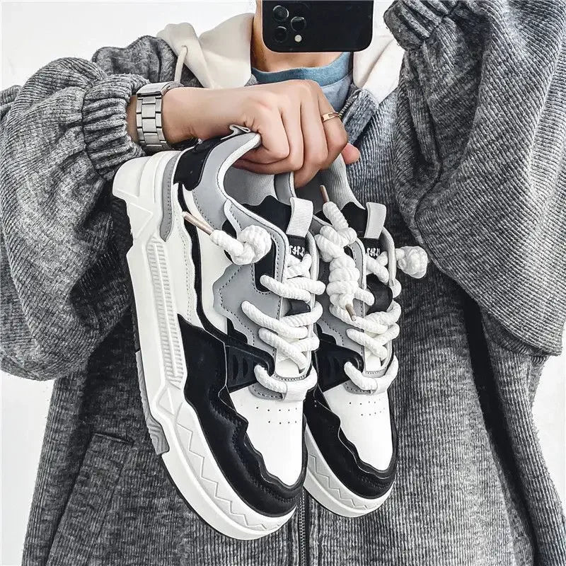 New Shoes Men Spring Male Sneakers Sports Korean Fashion Skateboard Chunky Sole Casual Men's Sneakers Running Brethable Trainers
