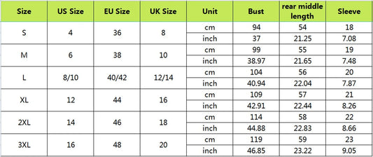 INPETAL T-Shirt V-Ausschnitt Bestickt - Polyester S-3XL - Golden Bridge Store