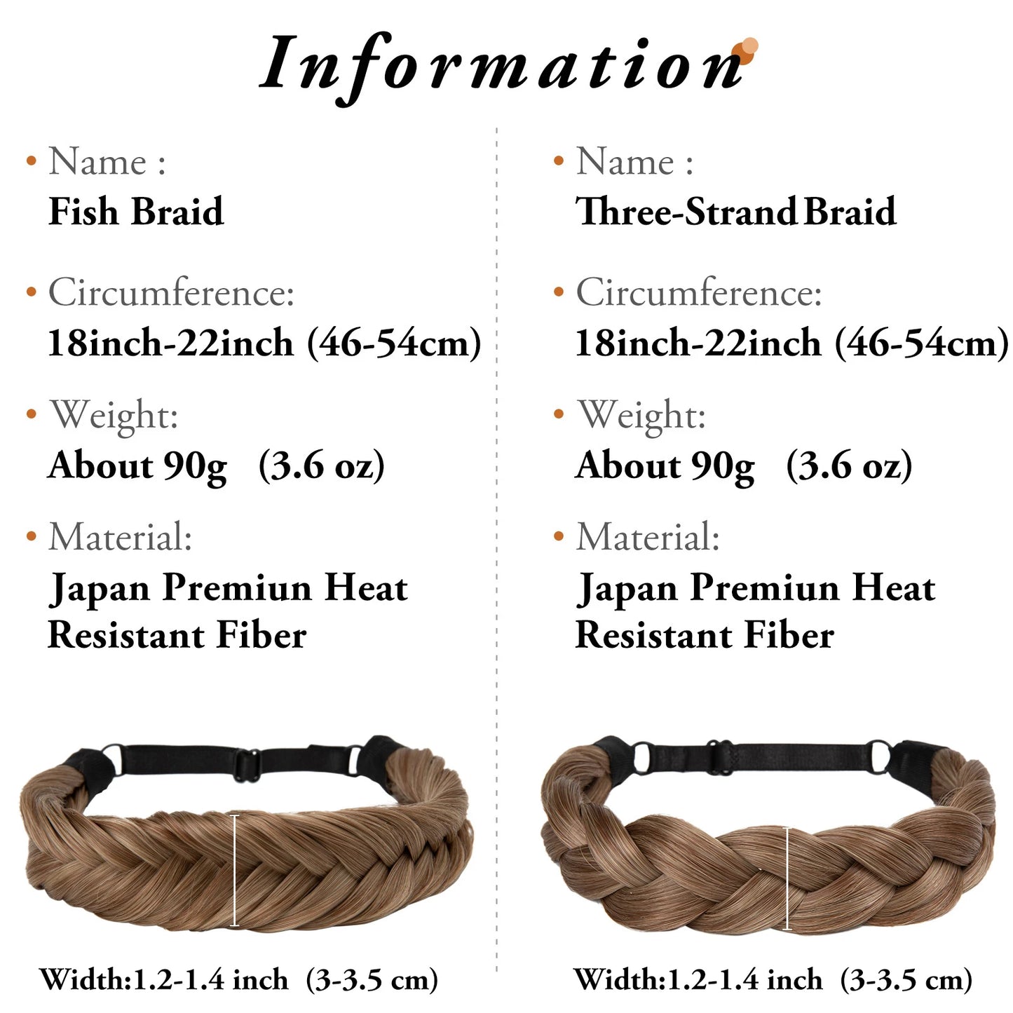 Synthetic Premium Adjustable Handmade Braided Elastic Band Hair Fashion Braiding Hair Headband Headwear For Women