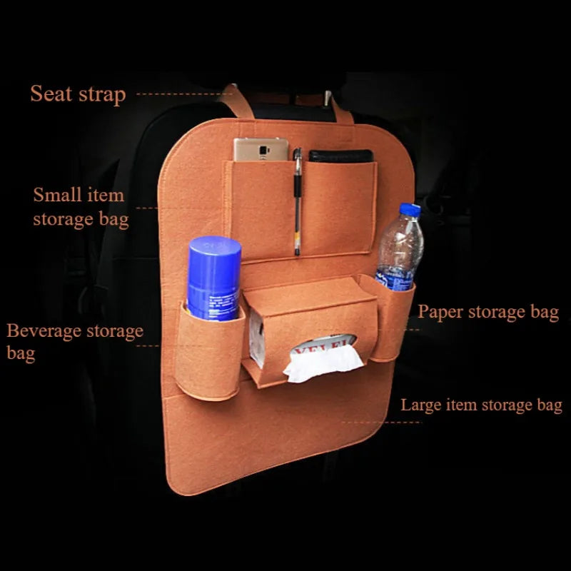 AutoFit SitzOrganizer Filz 6 Fächer - 6 Taschen Universal