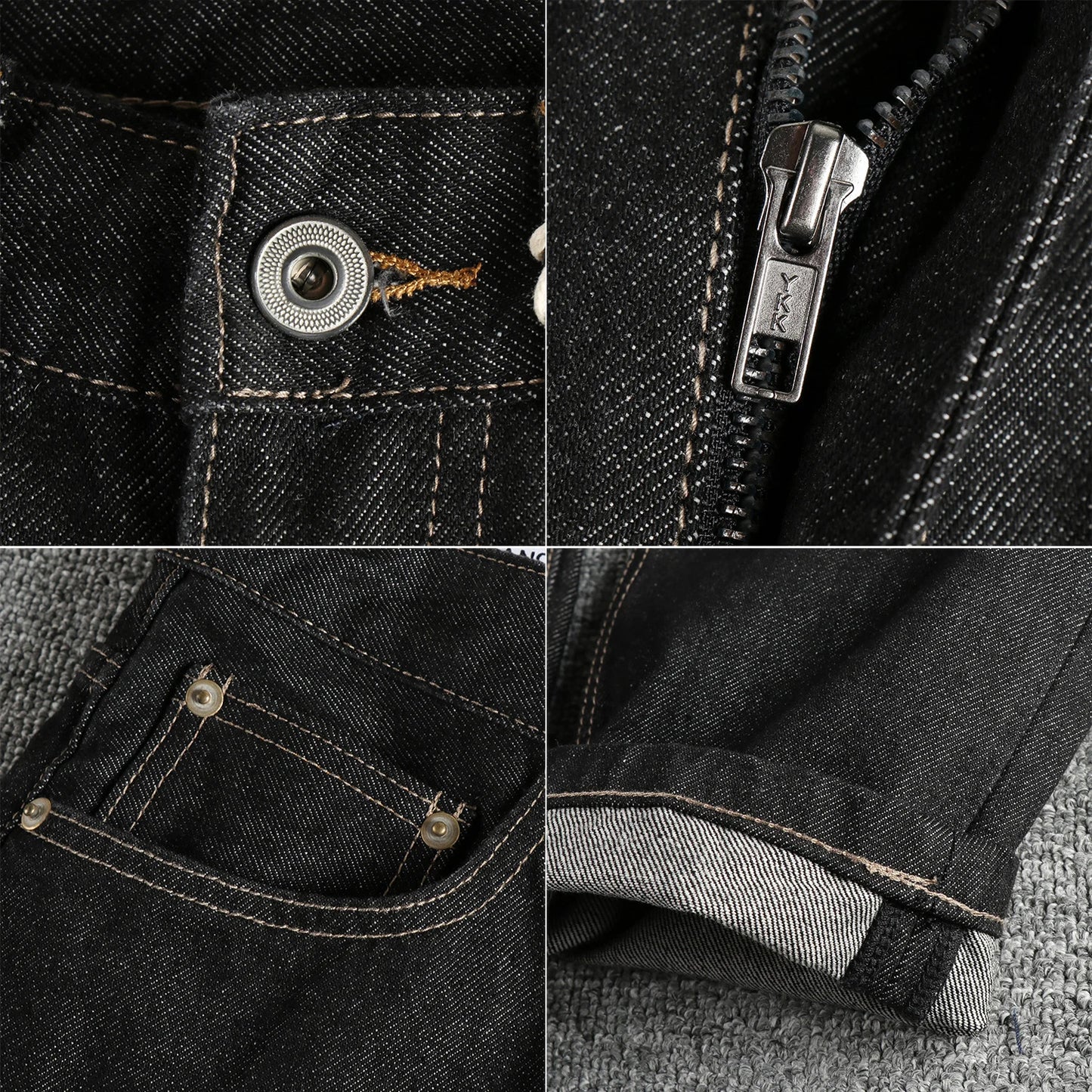 Heavy May Khaki Vintage Jeans - Größe M-XL, Länge 32