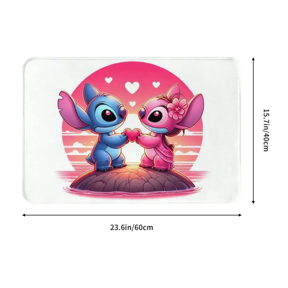 Custom Cartoon Stitch Floor Door Kitchen Bathroom Mat Anti-Slip Outdoor Doormat Bedroom Balcony Entrance Rug Carpet Footpad