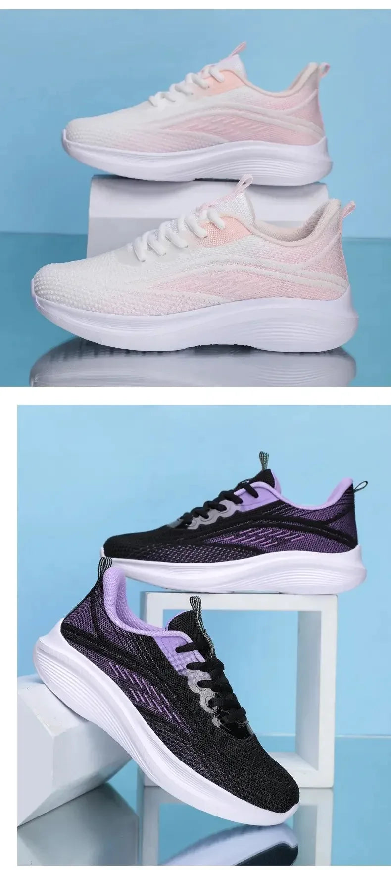 Womens Running Shoes Breathable Sport Tennis Sneakers Athletic Outdoor Gym Training Jogging Walking Shoes for Ladies