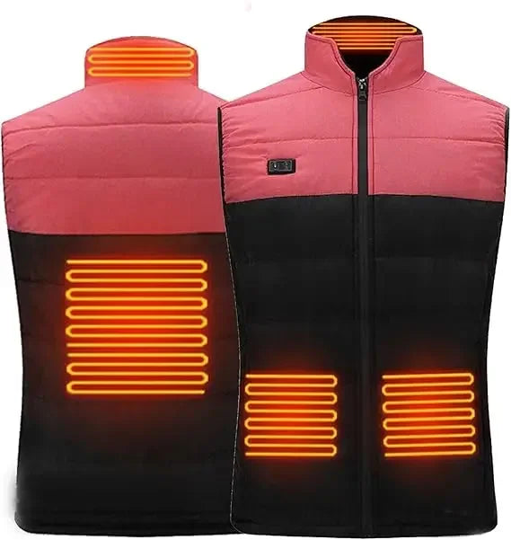 NUOYING Beheizte Weste USB Warmhaltejacke - Kapazität 2600mAh, Leistung 5V 2,0 A, Größe M