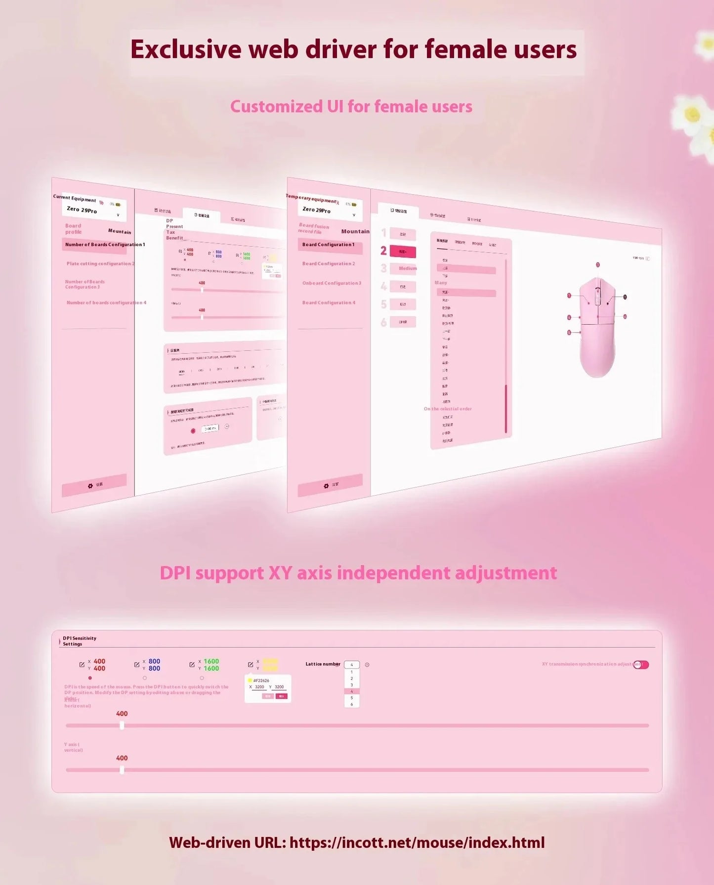 Incott 029 Kabellos Gaming-Maus - PAW3395 32000dpi 34g