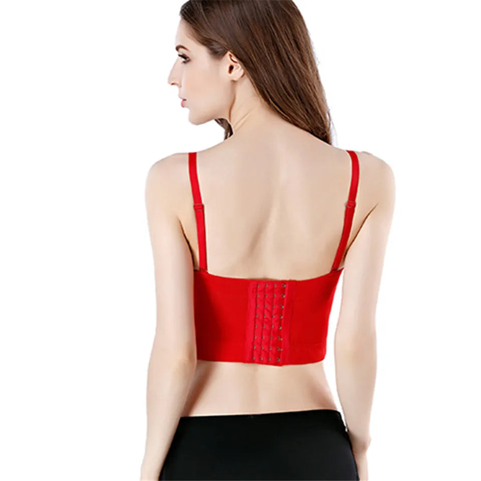 Wechery Frauen Lederkorsett Oben Crop Bustier Gothic Bra Verbesserte Unterstützung Bodice Elegant Dessous Corselet Party Kurz Camis Plus Size 6XL