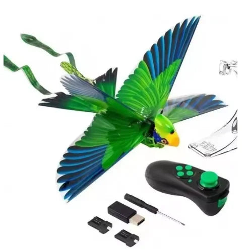 Go Go Bird Remote Control Flying Toy Mini RC Helicopter Drone-Tech Toys Smart Bionic Flapping Wings Flying Birds for Kids Adults