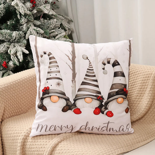 Christmas Nutcracker Pillow Cover Merry Christmas Decorations for Home 2025 Navidad Natal Xmas Sofa Pillowcase New Year 2026