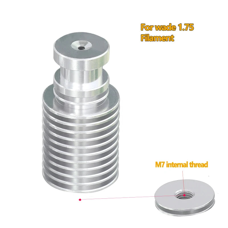 V6 Kühl Rohr Alle Metall J-Kopf Hotend Block Kopf Extruder für 1.75mm 3.0mm Lang oder Kurz Distanz 3D Drucker Teil Großhandel