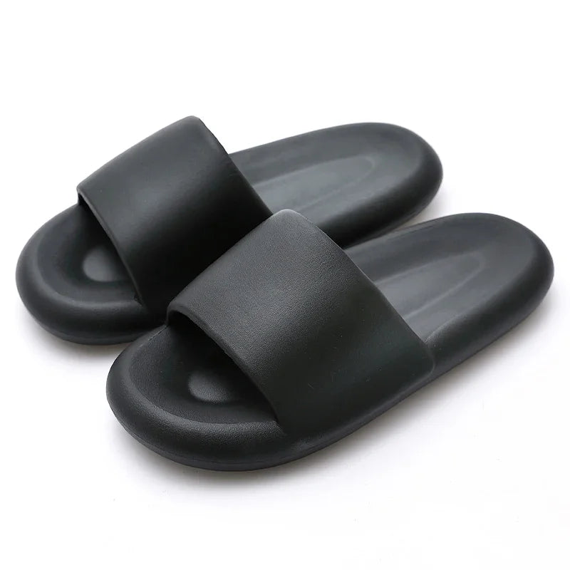 New Soft EVA Slippers Couples Home Slipper Outdoor Beach Summer Sandals Bath Men Flip Flops Non-Slip Women Thick Sole Shoes
