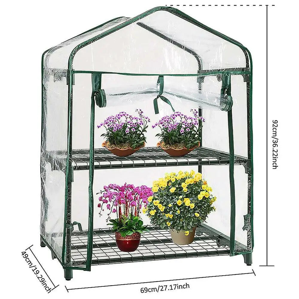 Greenhouse Cover Outdoor Grow Tent Flower And Plant Insulated Warming Shed Sunroom Insulated Rainproof Trellis Garden Accsesory