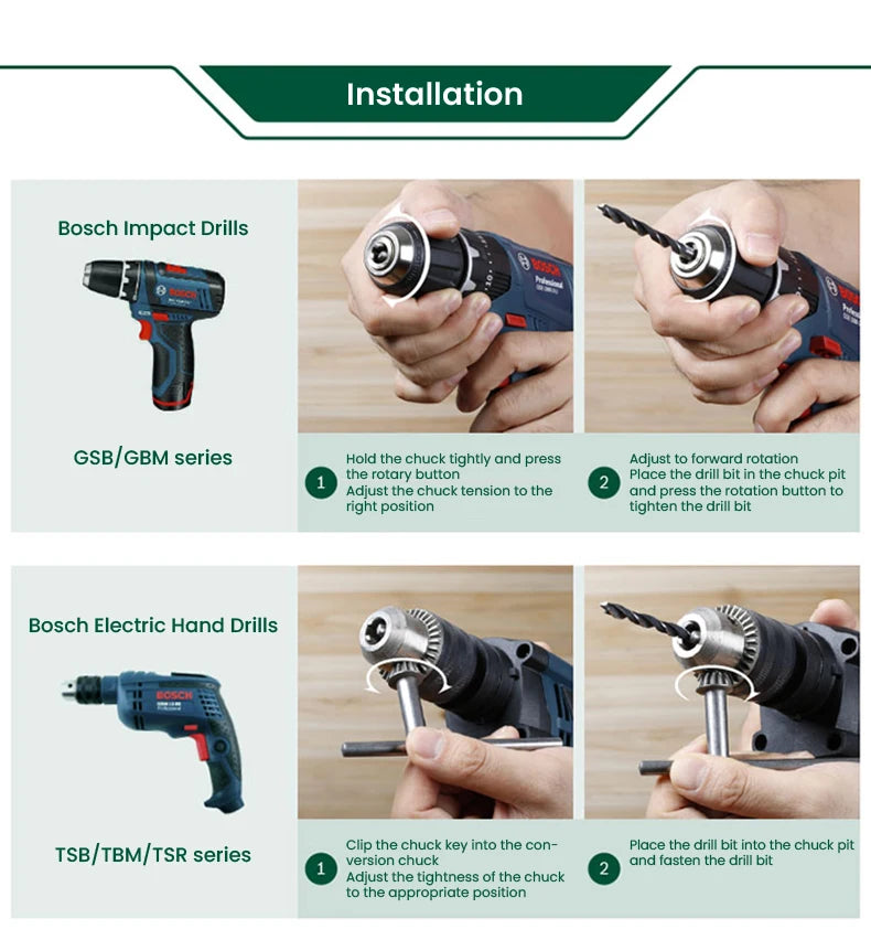 Bohrer-Set 2025: Bosch X33 Drill Bit Screwdriver Bit Professional 33 Pcs - Mixing Set Work Bosch Power Tools GSB/GBM/TSB/TBM/TSR Series Collection