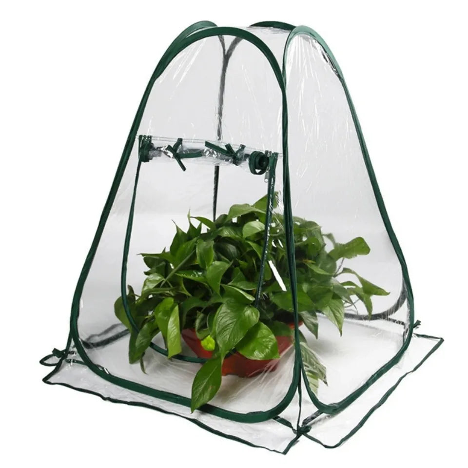 Plants Greenhouse Tent Transparent Folding Horticultural Greenhouse Warm Room Mini Sunroom Garden Nursery Plant Protective Cover