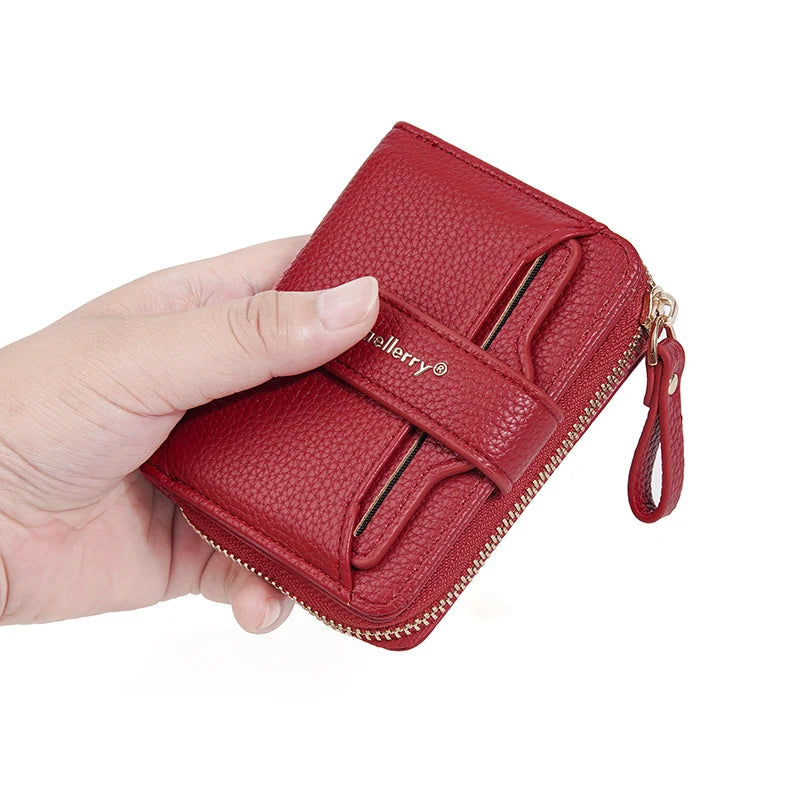 Neue Kurz Frauen Reißverschluss Geldbörsen Große Kapazität Karten Halter Marke Weiblich Portemonnaies Qualität Münz Tasche Foto Halter Geldbörse Für Mädchen