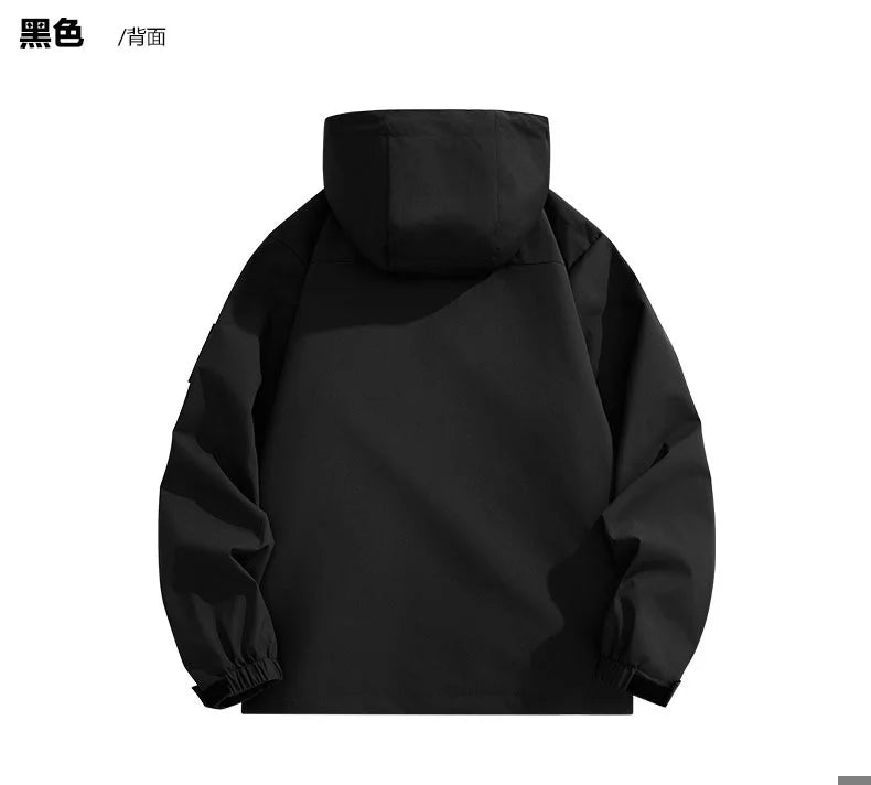 OutdoorPro Jacke wasserdicht - 8XL Kapuze PES winddicht