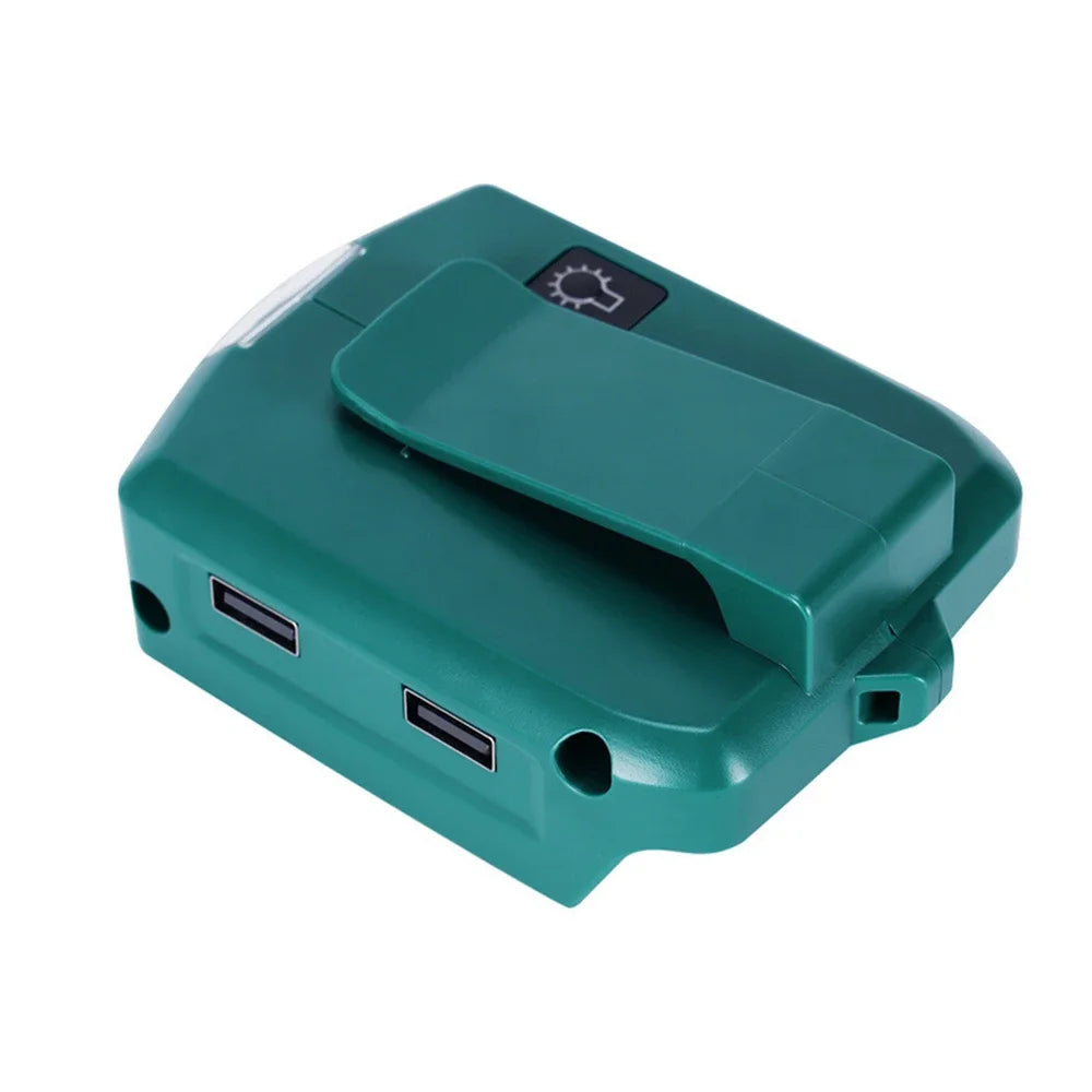Work Light Portable Lighting Flashlight 14.4-18V Li-Ion Battery 12W for Makita Battery and Charger with USB Port for Outdoor Use