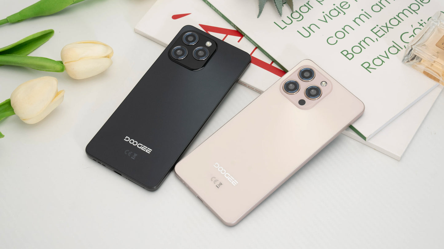 Global Version Doogee Note58 Pro Android 15 Smartphones 8Gb Ram 256Gb Rom 6250Mah Large Battery 6.75" Hd+ Display Nfc Cellphone