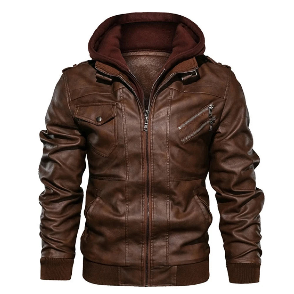 KB Neue Leder Jacke - Herbst Casual, PU, EU Größe SA722