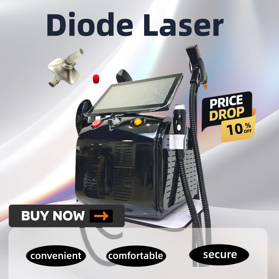 2025 4-in-1 Dioden Ice Titanium Laser Haarentfernung - 4000W 755 808 940 1064nm Körper Haarentfernung 4 Wellenlängen