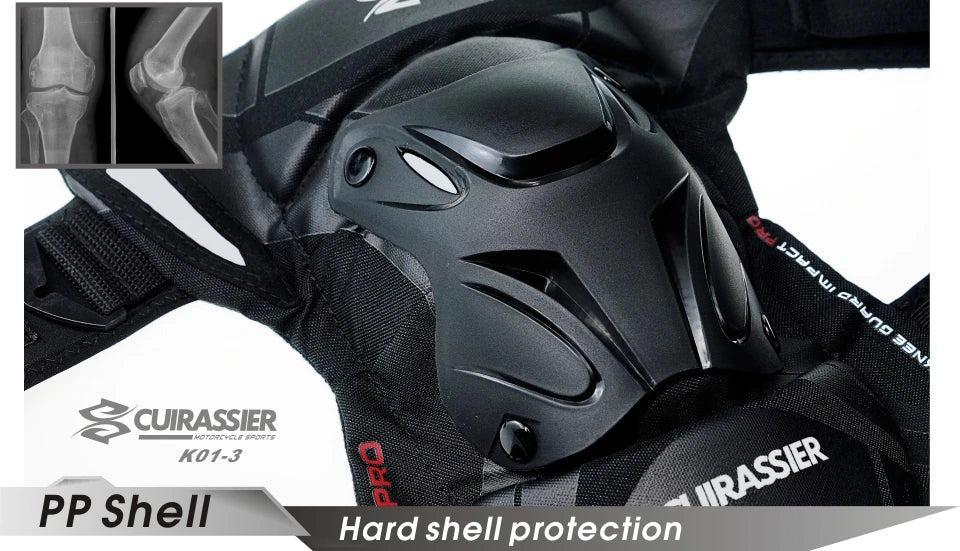 Cuirassier Protective Motorbike Kneepad Motocross Motorcycle Knee Pads MX Protector Night Reflective Racing Guards Protection