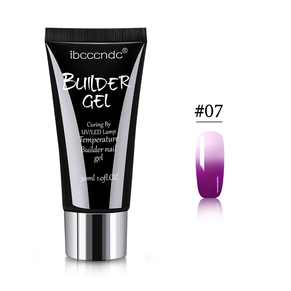 Gel semipermanent pentru unghii, gel de unghii Polygels, lampă UV LED, material pentru extensii de unghii, lampă acrilică, temperatură